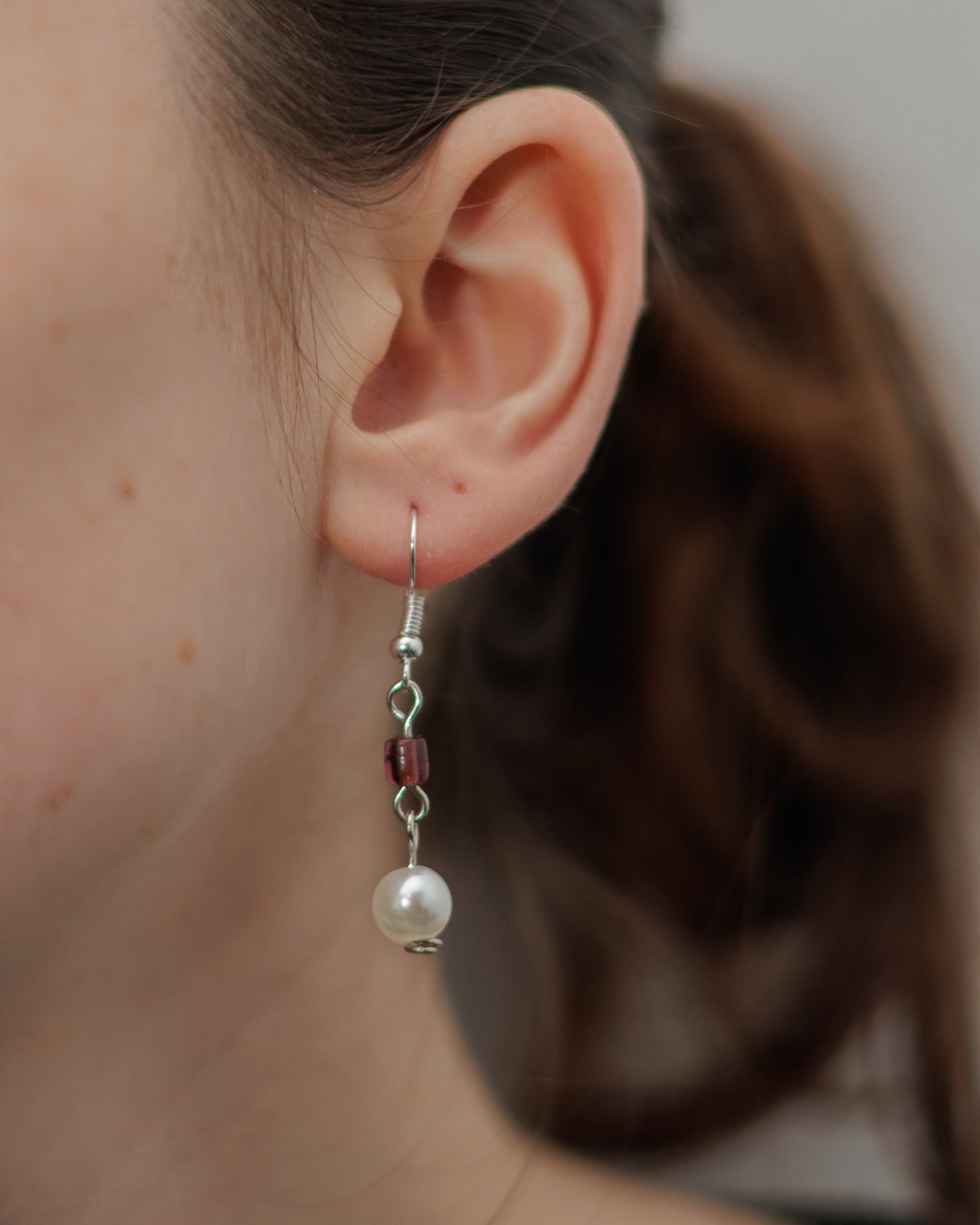 Boucles d'oreille Perle nacrée