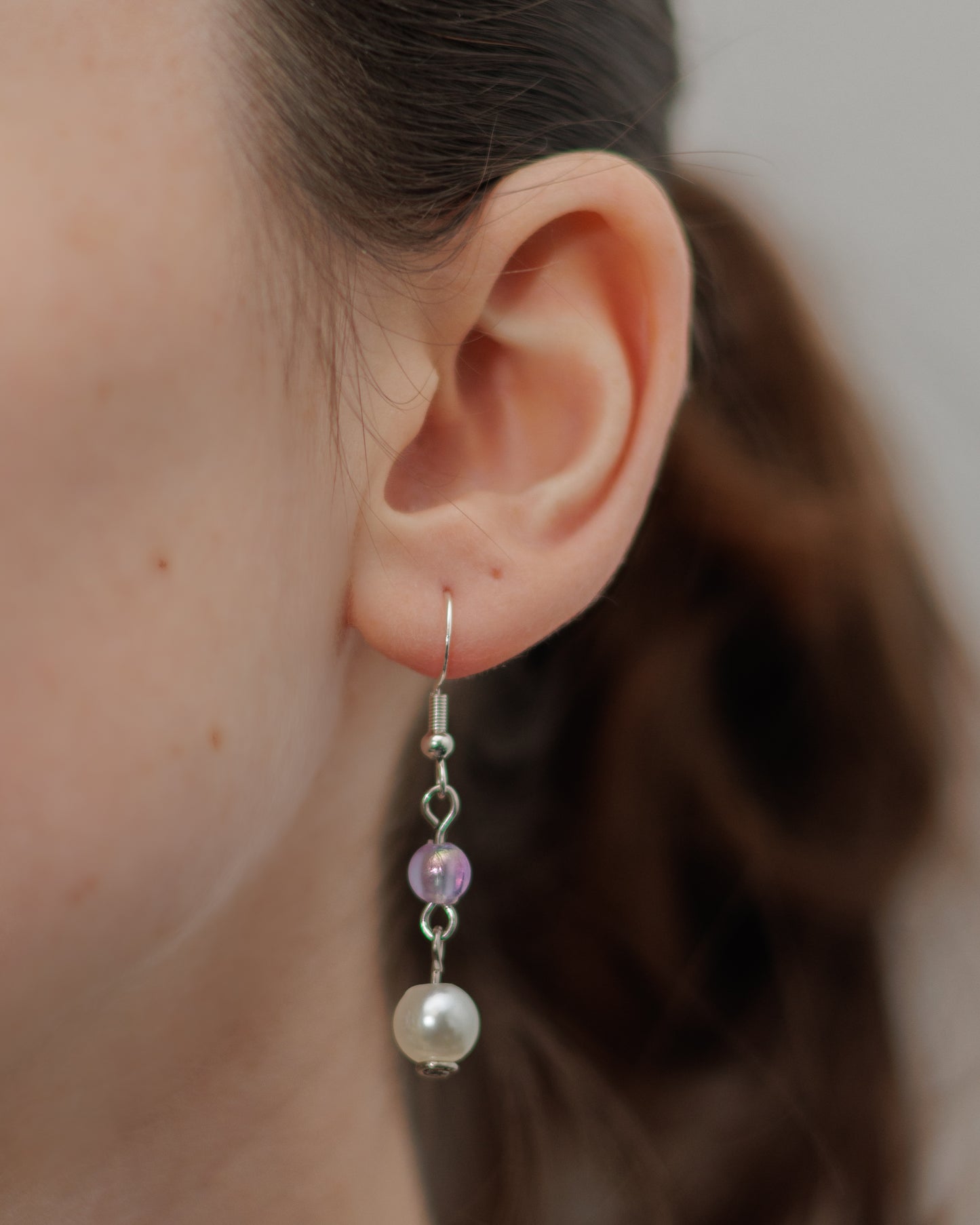 Boucles d'oreille Perle nacrée