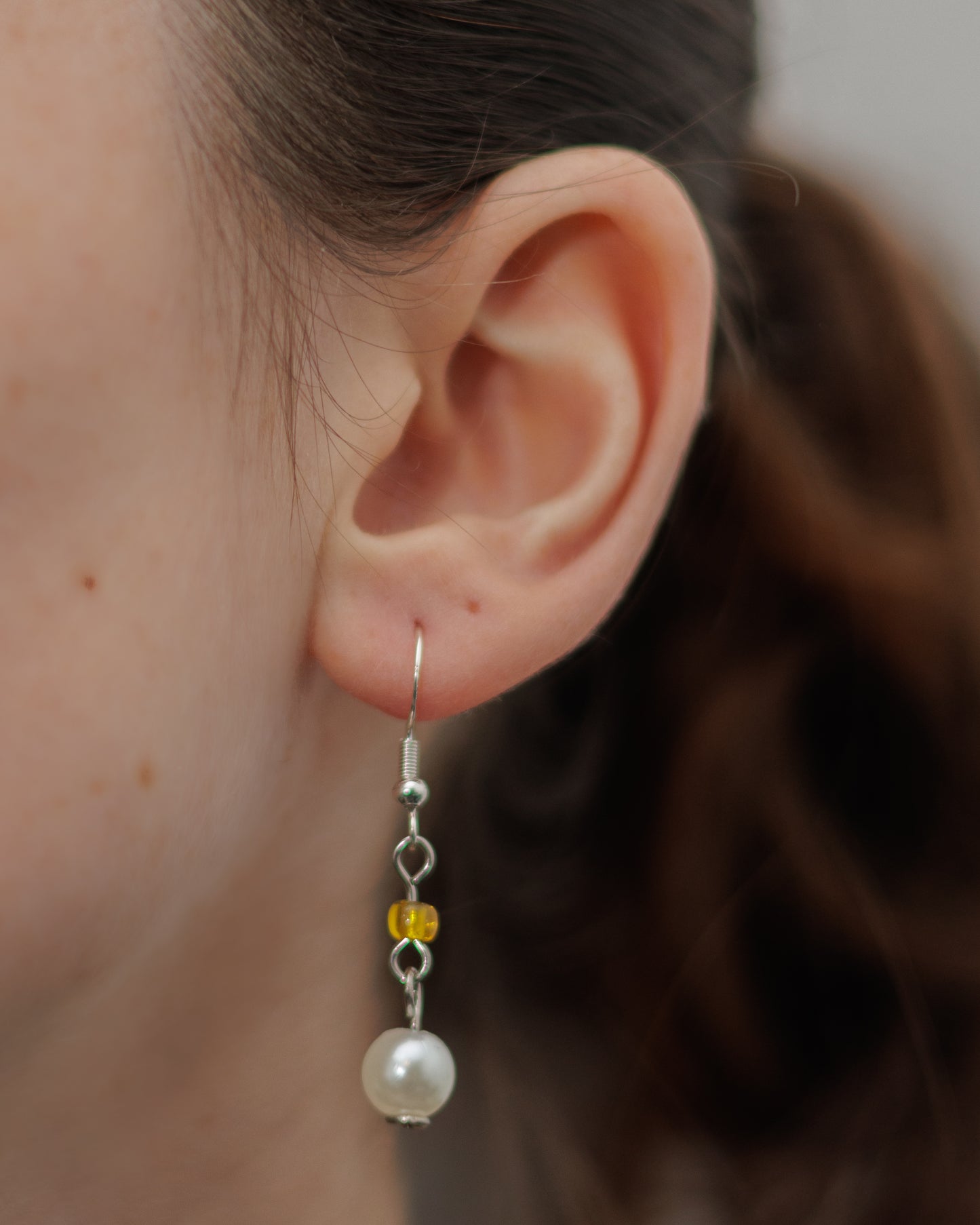 Boucles d'oreille Perle nacrée