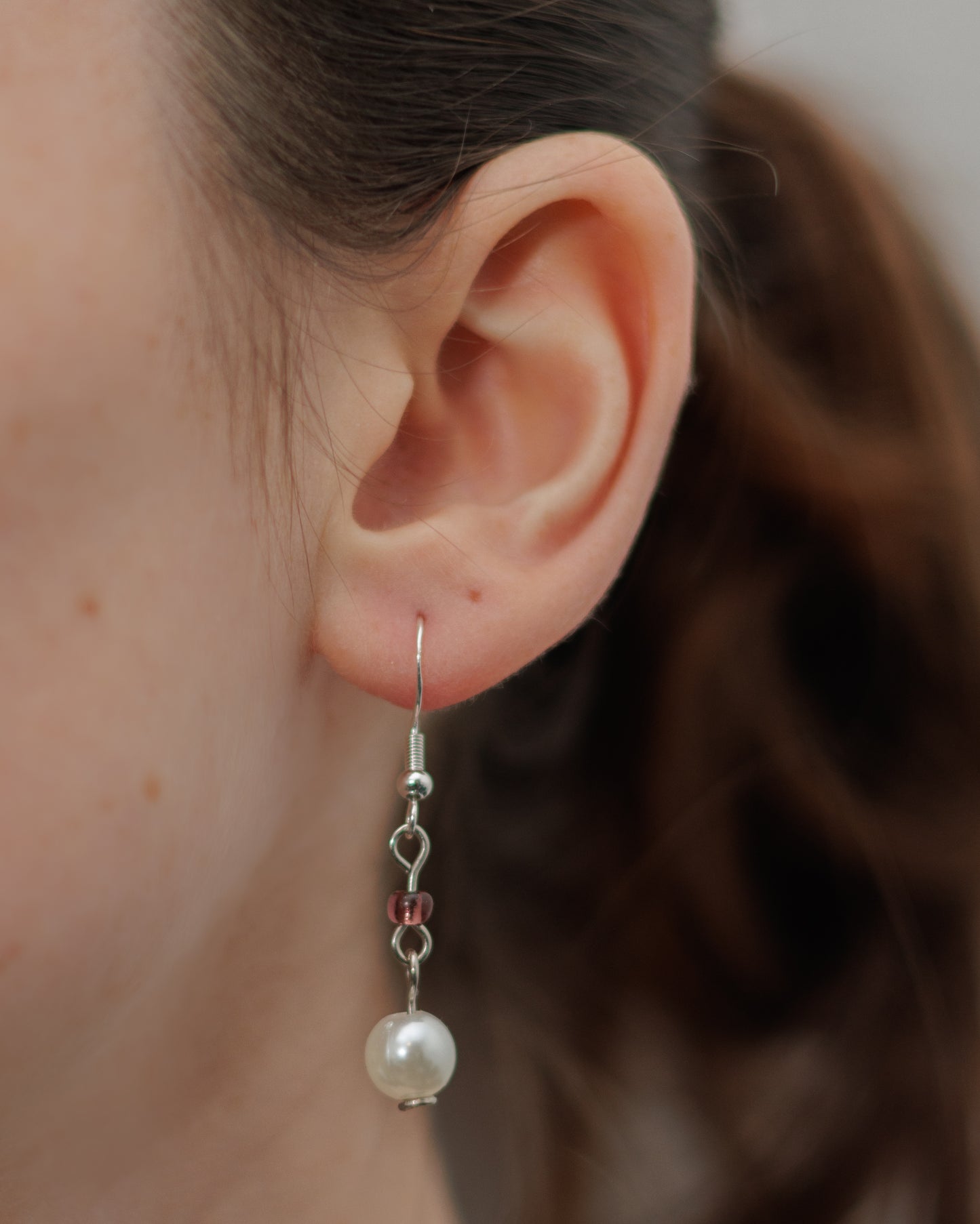 Boucles d'oreille Perle nacrée